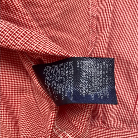 Tommy Hilfiger Red Button Down Shirt Classic Fit - Picture 4 of 8
